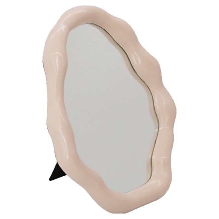라라하우스 벨로 비정형 탁상 거울, 인디핑크