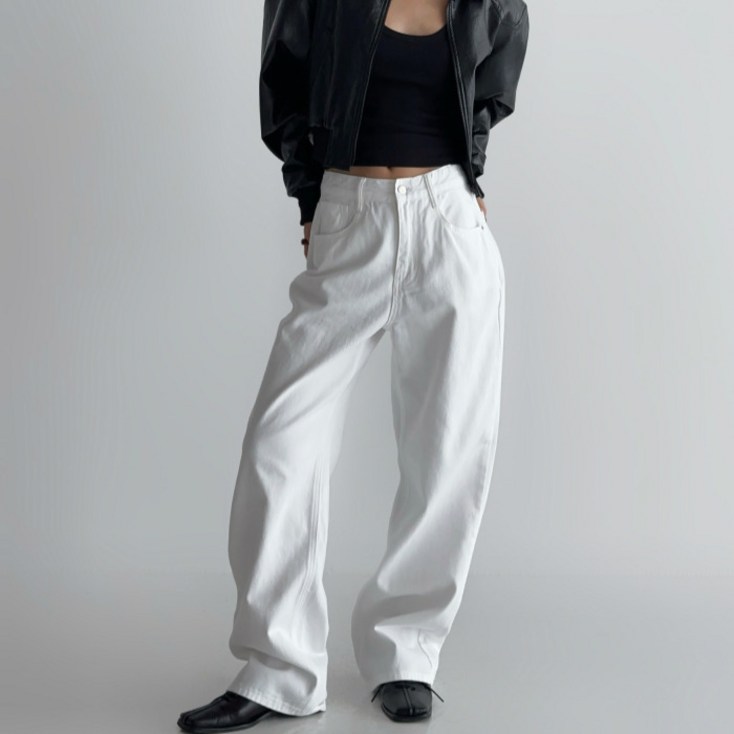 라라온 여성용 롱숏 기장 와이드 코튼 피그먼트 면 바지 26TSP3631