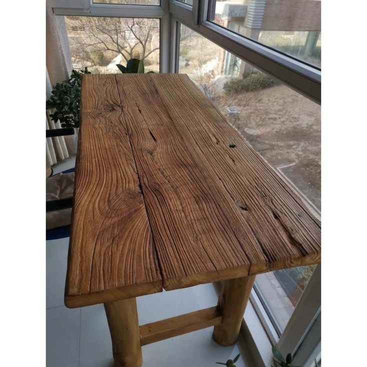 고재 테이블 느릅나무 고제 거실 업소용 사각 가구 카페 식탁 상판 나무 우드 원목 - 투데이밈