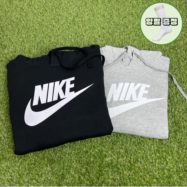 당일발송 나이키 NIKE 기모 후드 티셔츠 후디 NSW 남성 여성 남녀공용 오버핏 블랙 그레이