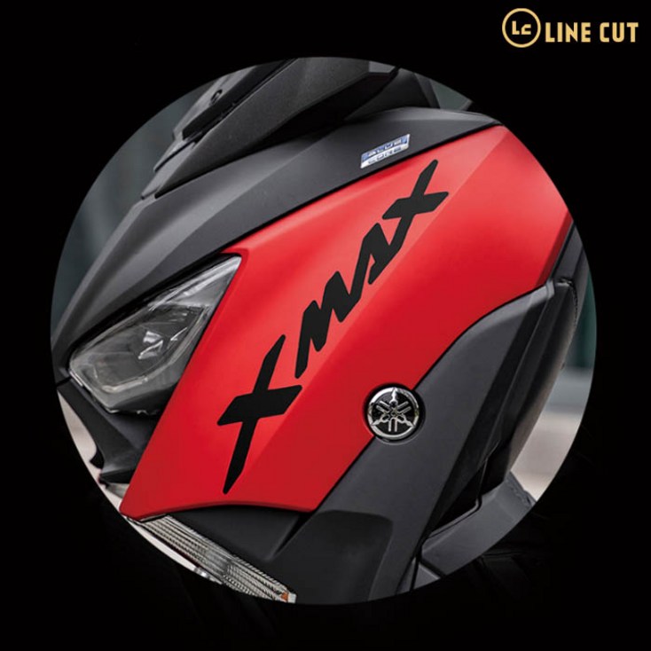 LINE CUT 야마하 XMAX 엑스맥스300 전용 데칼 로고 스티커 XM01, 홀로그램, 1개