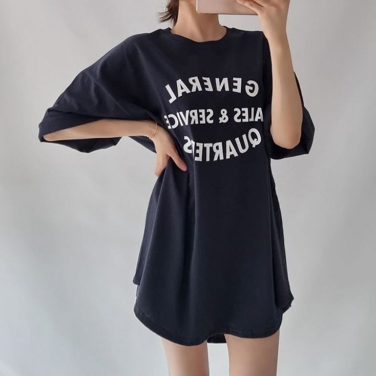 빅사이즈 오버핏 롱티 라운드 여성용 루즈핏 데일리룩 레깅스코디 신상 비스레터링오버핏티 빅사이즈 오버핏 롱티 라운드 여성용 루즈핏 데일리룩 레깅스코디 신상 비스레터링오버핏티