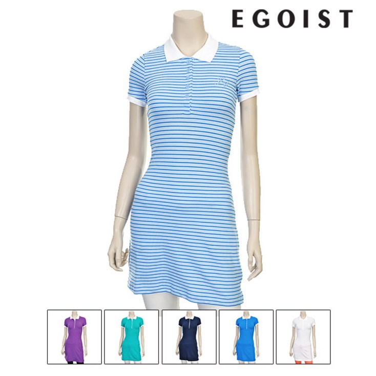 EE2BX500.EGOIST 슬림라인 피케카라 원피스 EE2BX500.EGOIST 슬림라인 피케카라 원피스