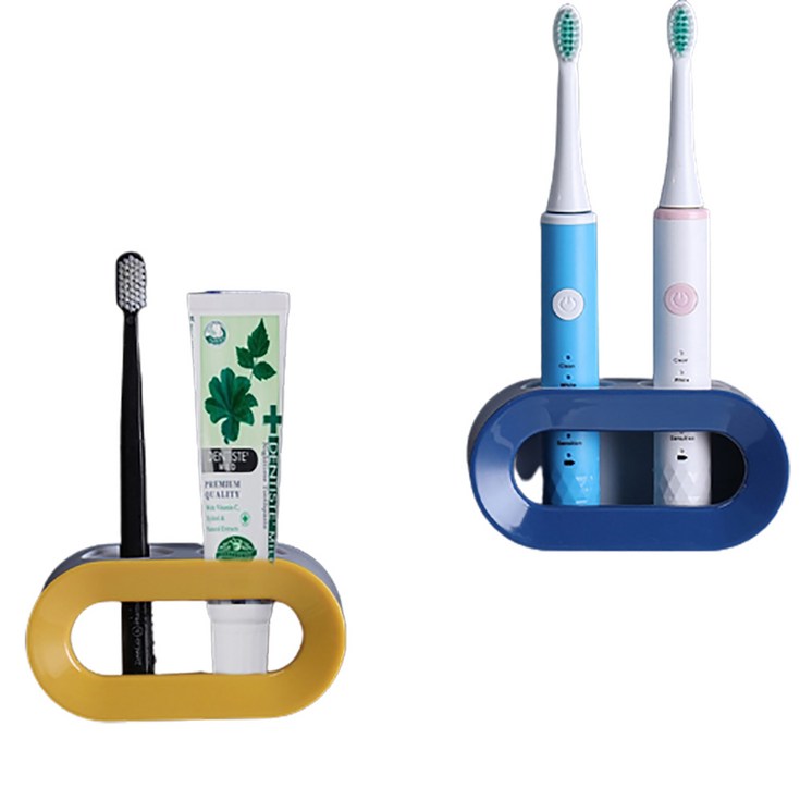 마녀의생활 무타공 전동칫솔 걸이 2구 칫솔 거치대, 블랙, 1개 마녀의생활 무타공 전동칫솔 걸이 2구 칫솔 거치대, 블랙, 1개