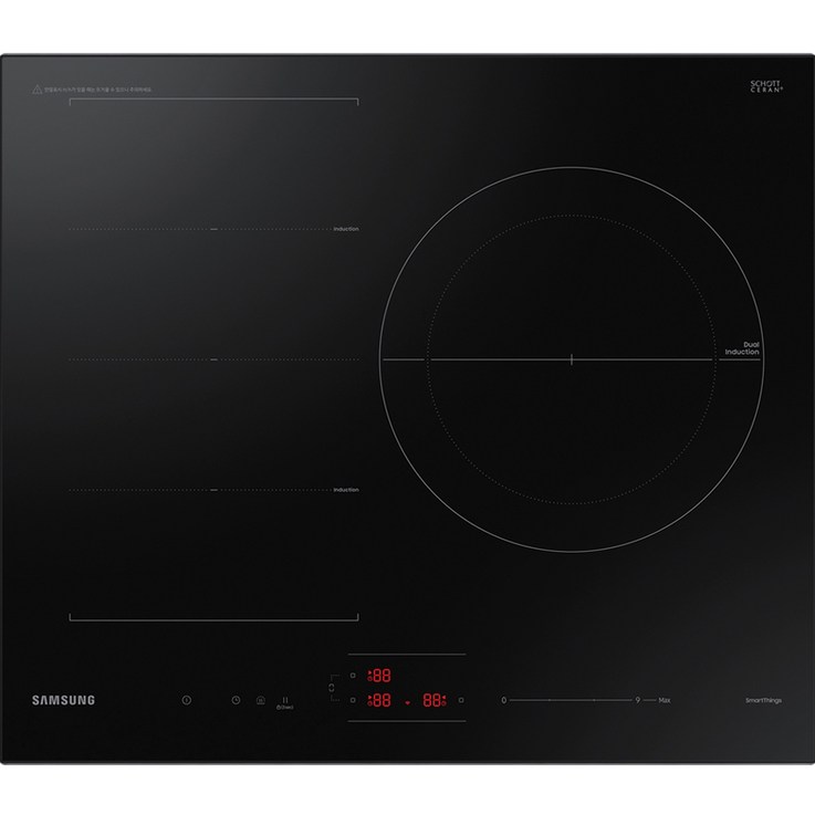 삼성전자 빌트인 인덕션 전기레인지 블랙 3구 방문설치