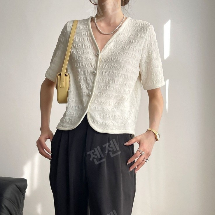 pyt 프영띵 브이넥 짧으 니트가디건 30대 40대 여성복 (3color)