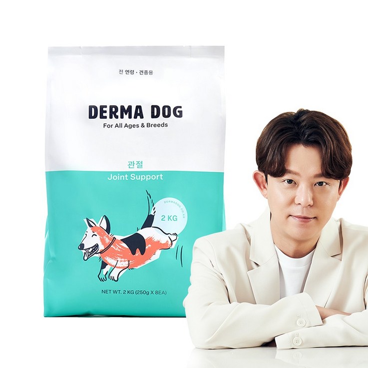더마도그 애견 관절 슬개골 오리 연어 가수분해 강아지 사료 3kg, 1개, 3kg
