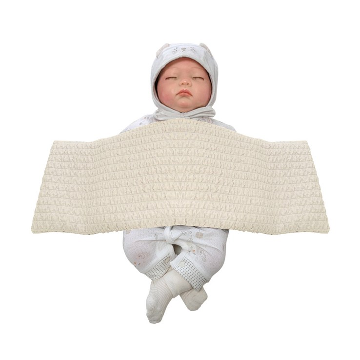 이몽 가슴안정 좁쌀베개 4구획, 베이지