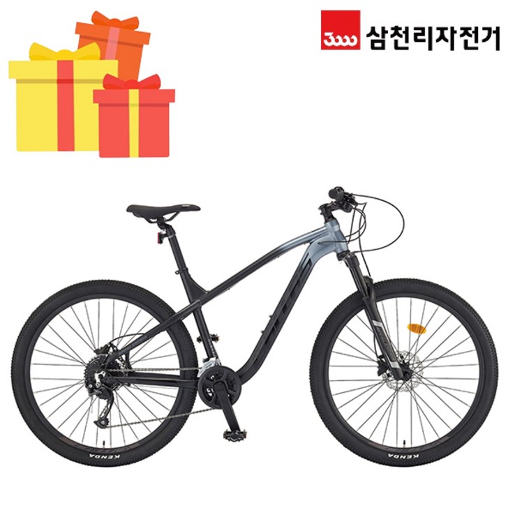 삼천리 완조립 2022 아팔란치아 칼라스 45 27.5인치 18단 산악 MTB 알루미늄 자전거, 다크실버블랙무광, 색상다크실버블랙무광  사이즈17.5L, 상세 설명 참조