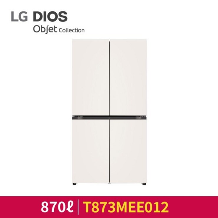 LG전자 870L LG 디오스 오브제컬렉션 냉장고 베이지 T873MEE012