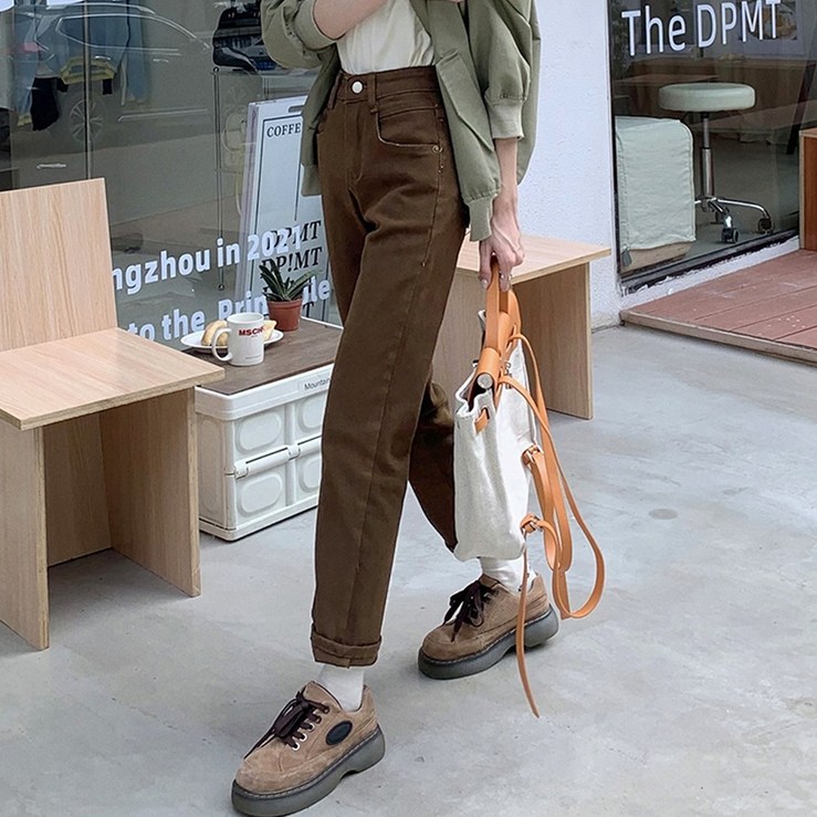 스판 일자핏 데님 면 여성 팬츠 청바지 캐주얼 데일리 바지 스판 일자핏 데님 면 여성 팬츠 청바지 캐주얼 데일리 바지
