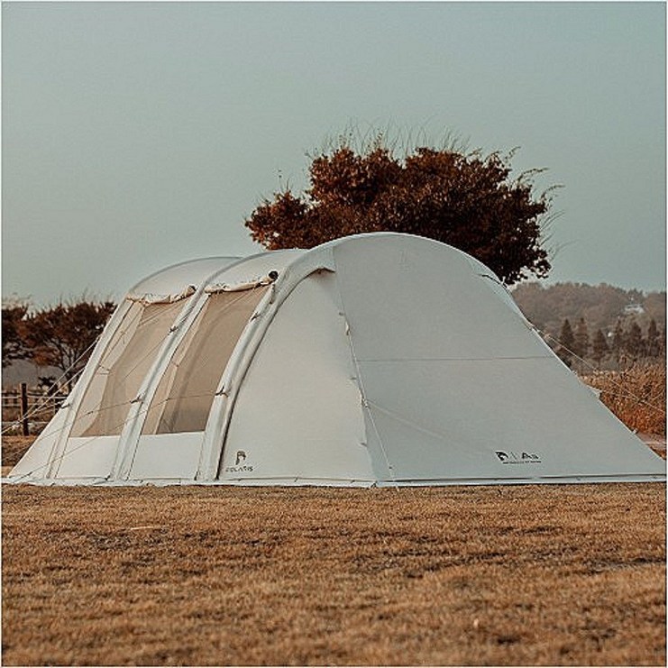 폴라리스 에어 텐트 쉘터 A3 터널형 리빙쉘 거실형 텐트 감성캠핑 겨울 장박 에어돔 대형