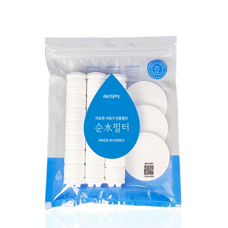 아토젯 순수필터 바디 3p 헤드필터 3p, 1개, 화이트
