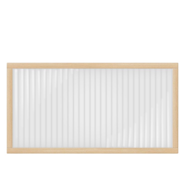 타공판닷컴 클리어 아일랜드 폴리카보네이트 파티션 세로 600 x 120 x 300 mm, 네츄럴프레임, 투명패널