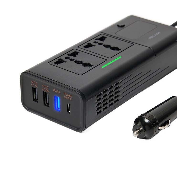 메이튼 차량용 200W 시거잭 인버터 12V 220V 초고속 변환기, 1개 메이튼 차량용 200W 시거잭 인버터 12V 220V 초고속 변환기, 1개