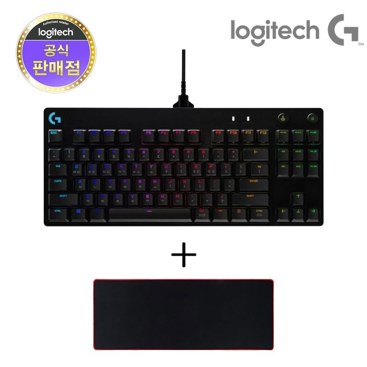 로지텍코리아 로지텍G PRO TKL GX BLUE 기계식 게이밍 키보드  장패드, GX BLUE  장패드, 텐키리스
