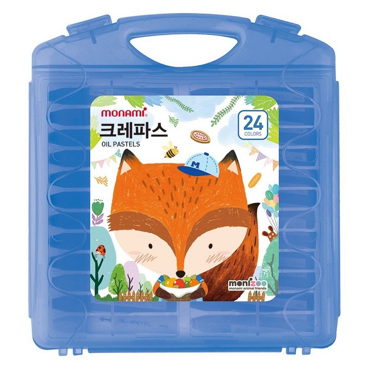 모나미 모니주 크레파스 남, 24색, 1개 모나미 모니주 크레파스 남, 24색, 1개
