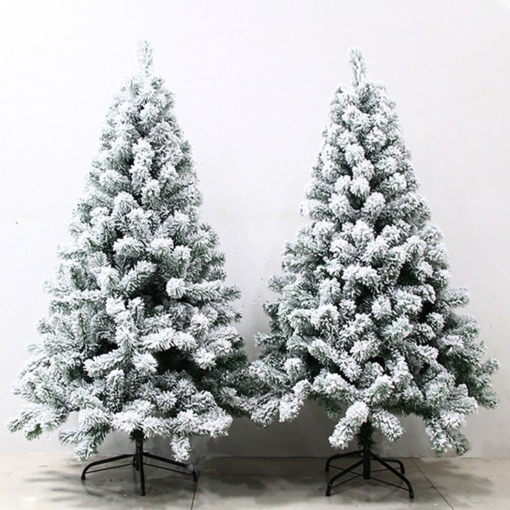 스노우 화이트 크리스마스 트리 나무 무장식 1.2-1.8M 9