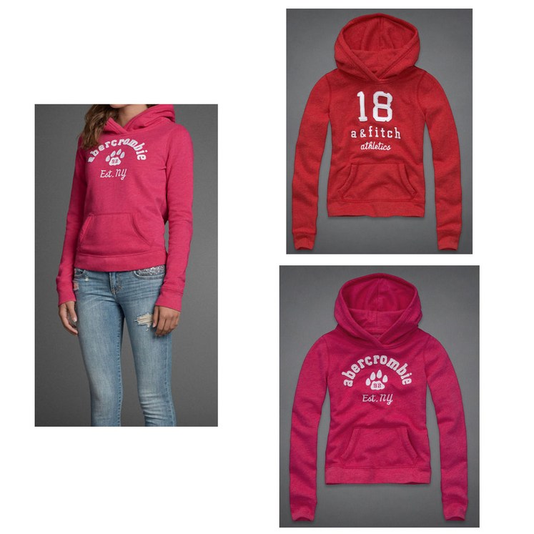 뉴욕1 아베크롬비 여자 키즈 로고 후드티2종칼라