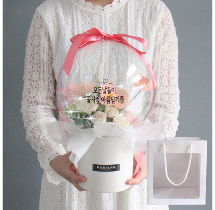 모리앤 비누꽃 조명 레터링 스탠드 꽃풍선쇼핑백