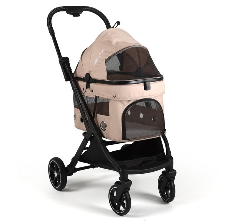 피카노리 강아지 프리미엄 이지S 일체형 원터치 유모차 PECA1098, 단일색상, 1개