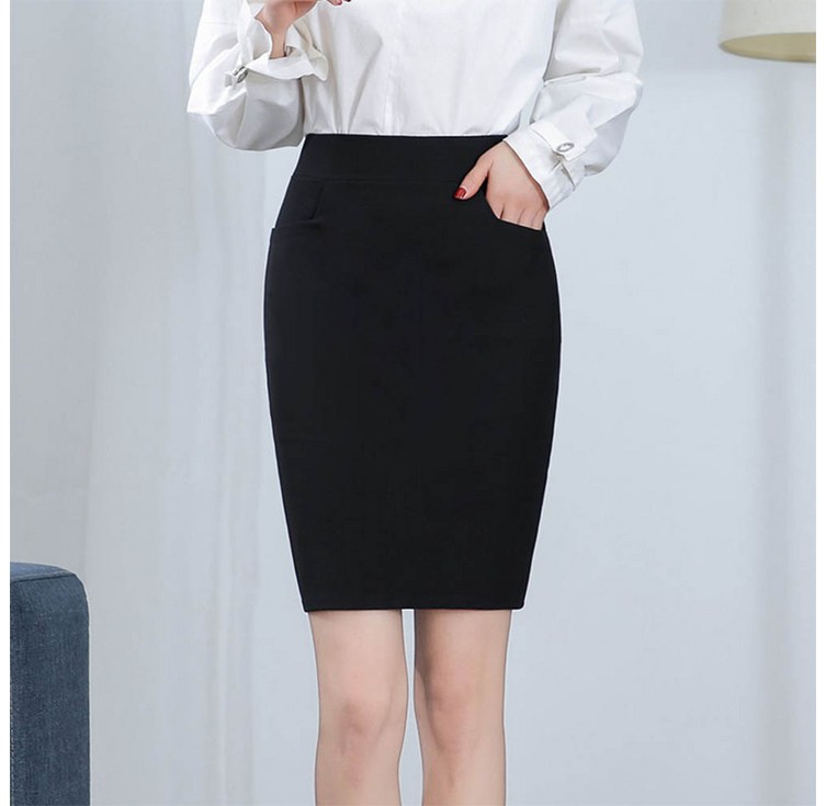 시즈올 올스판 뒷트임 H라인 정장치마 여성 면접 호텔 유니폼 오피스룩 무지 정장 스커트