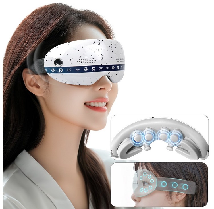 릴렉스파 무선 온열 눈마사지기 헤드 안마기, 안마기 세트