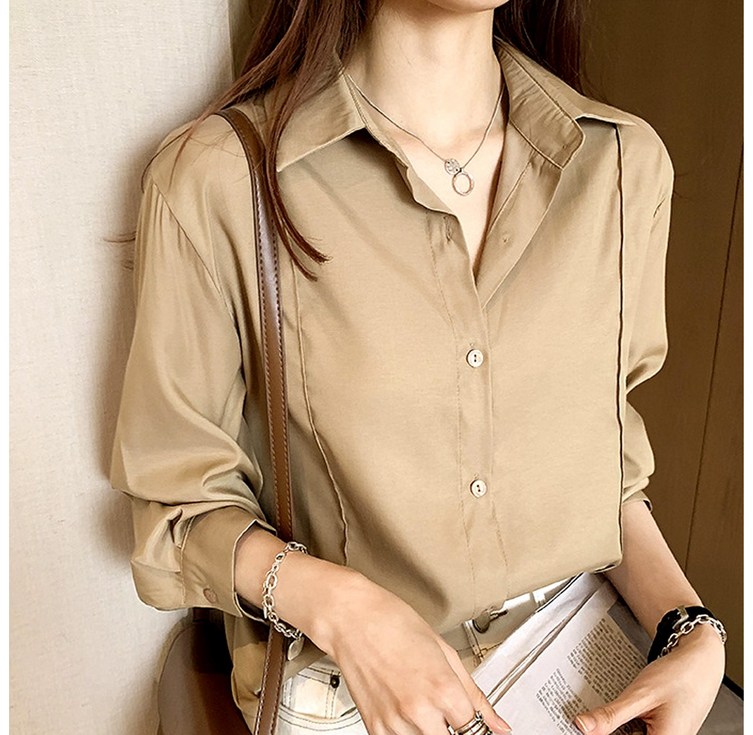 더블유 여성 기본 데일리 셔츠 블라우스