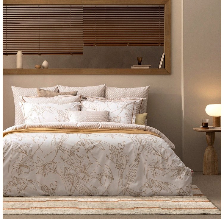 전고객이불솜 블랑데보쥬 프랑스직수입 퍼케일면 호텔식 침구 풀세트 카라멜블라썸 이불커버매트리스커버베개커버