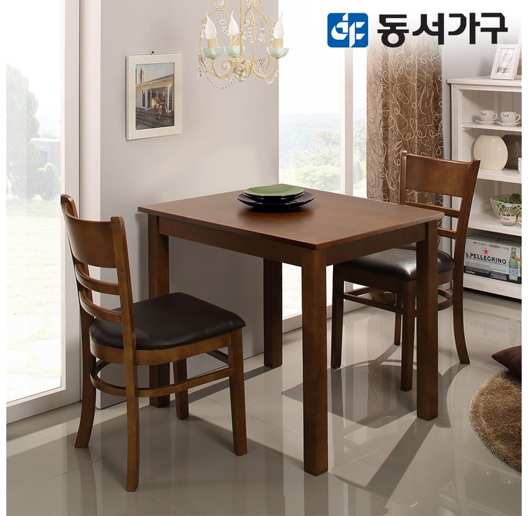 동서가구 CV모던 2인 원목 우드 식탁 테이블 세트의자 포함 DF626180 동서가구 CV모던 2인 원목 우드 식탁 테이블 세트의자 포함 DF626180