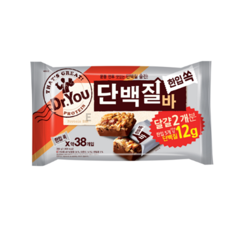 닥터유 단백질바 한입쏙, 380g, 1개 닥터유 단백질바 한입쏙, 380g, 1개