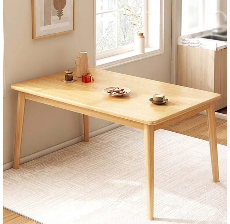 FONOW  식탁 심플 홈리스 우드 테이블 1200mm
