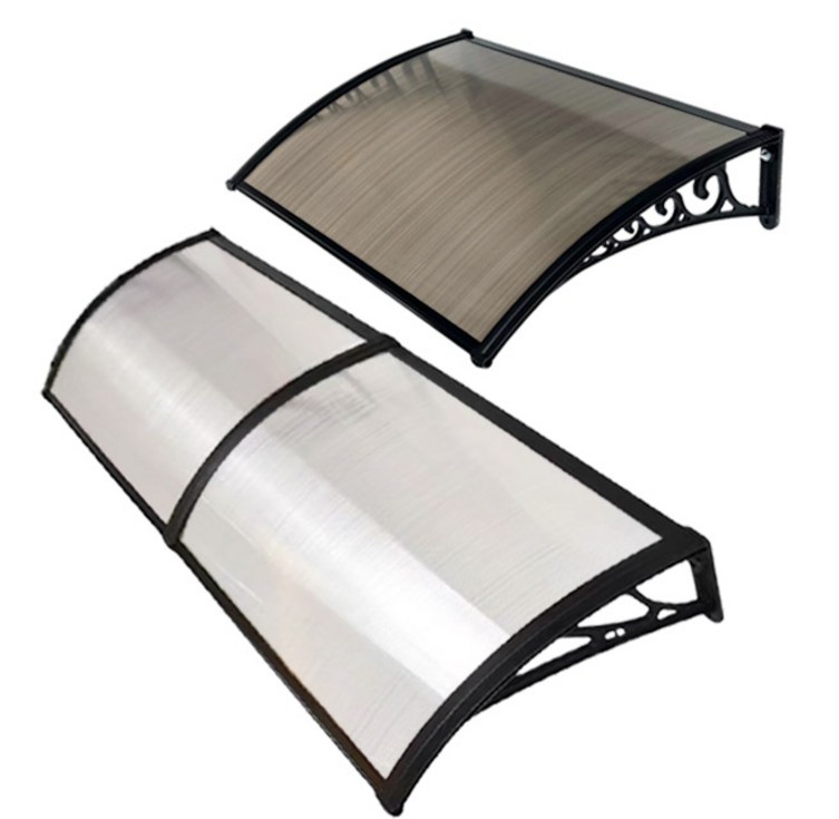 폴리허브 고정어닝 캐노피 렉산 폴리카보네이트 테라스가림막 차양막 현관 창문 빗물막이 비가림