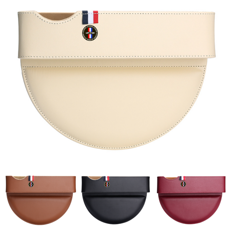 LIG 고급형 가죽 차량용 틈새 수납함 사이드 포켓 보급형 사이드 포켓, 1.블랙고급형