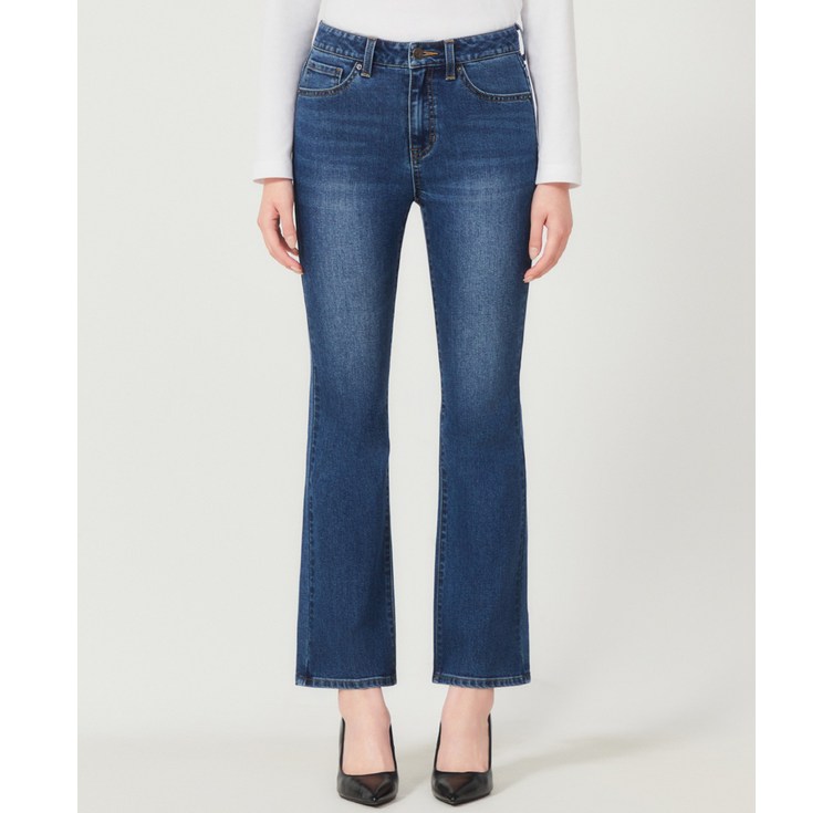 게스 여성 슬림 부츠컷 청바지 DBL OP1DE112