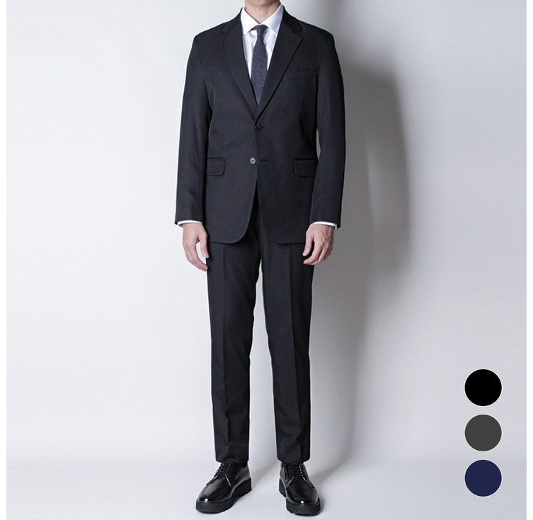 디아웃핏남자 히든밴딩 플렉스 정장세트 사계절 수트 캐주얼 기본 링클프리 하객룩 데이트 결혼식 웨딩 면접