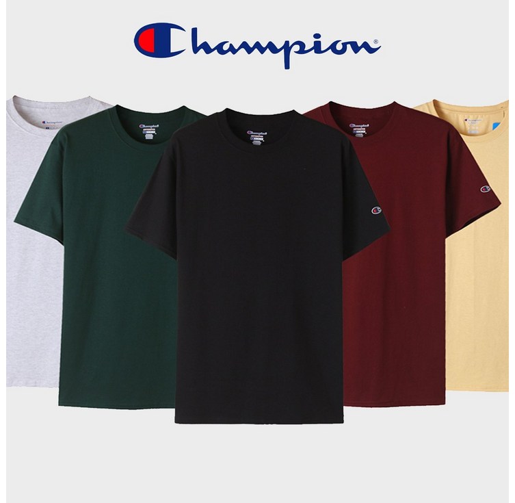 챔피온 20수 라운드 무지 반팔 티셔츠 T425