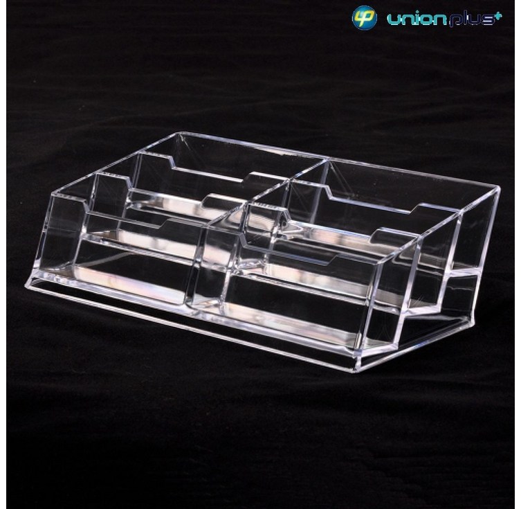 6단 215x125x60mm 쿠폰보관함 명함통 명함거치대 꽂이 카페쿠폰함 아크릴