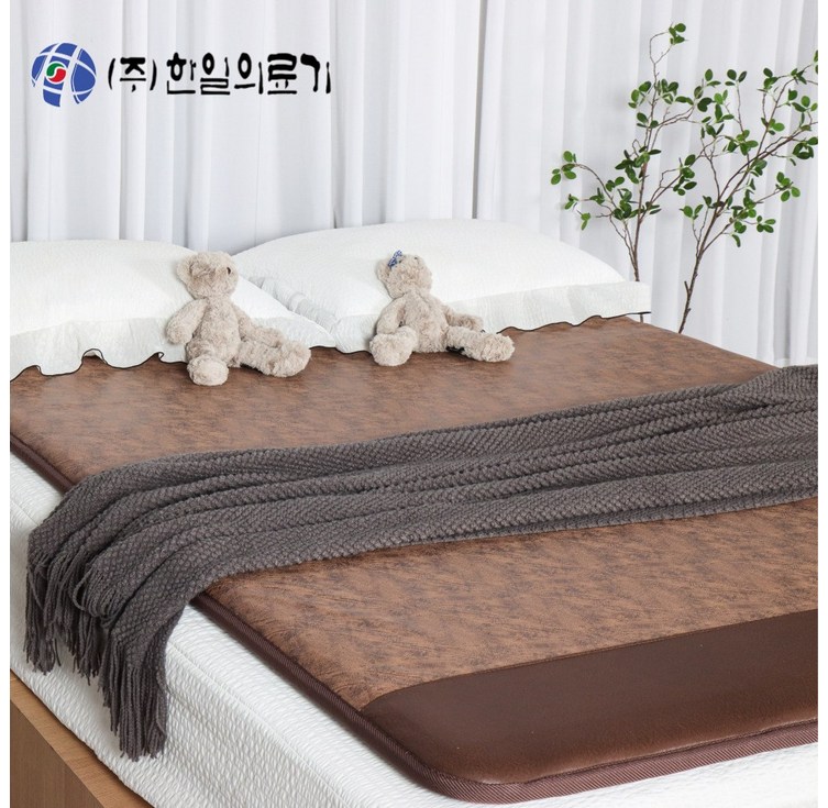 무전자 26년형 한일의료기 국산 EMF 전자파 없는 탄소매트 두꺼운 카본 전기매트 싱글 더블 퀸 분리난방, 진스웨이드, 더블 퀸 분리난방150x200