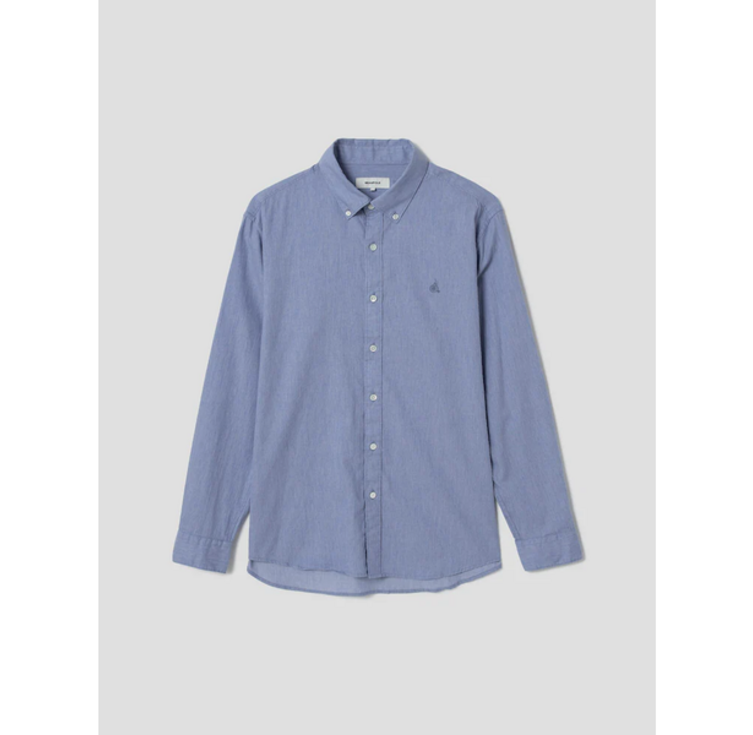 빈폴 [SLIM] 스카이 블루 멜란지 솔리드 셔츠(BC2764A43Q)