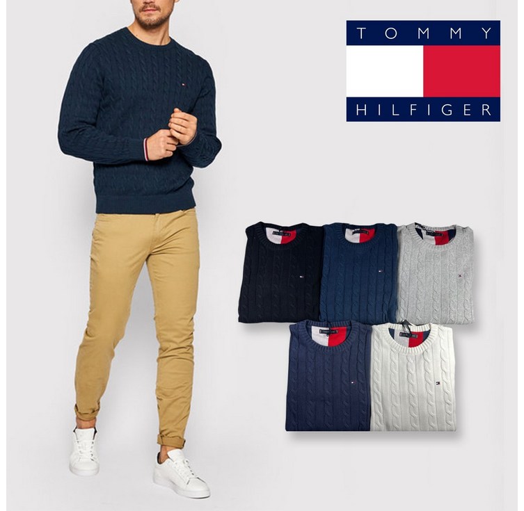 TOMMY 타미힐피거 크루넥 케이블니트 TOMMY 타미힐피거 크루넥 케이블니트