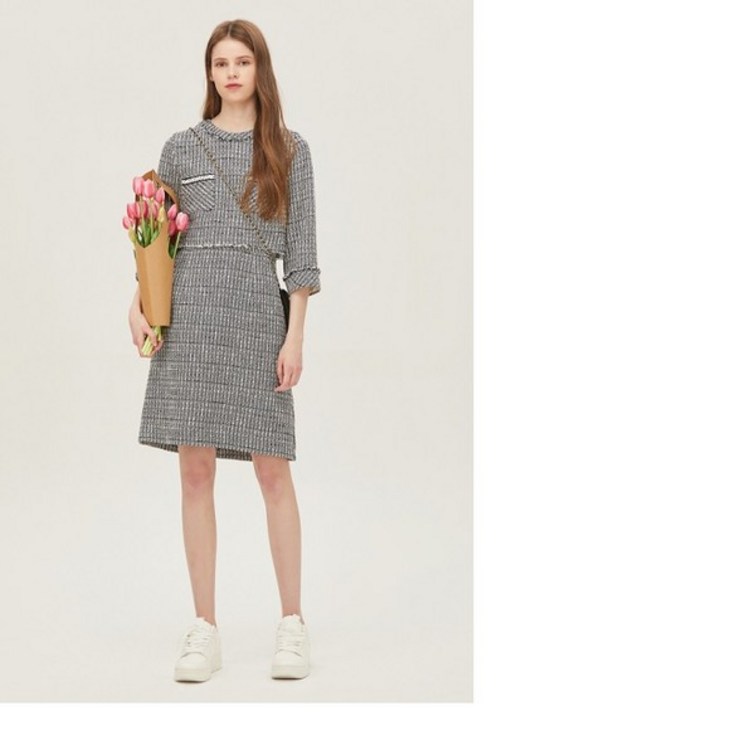 시슬리 SISLEY 베리 트위드 원피스 SAOP31231 WH 시슬리 SISLEY 베리 트위드 원피스 SAOP31231 WH